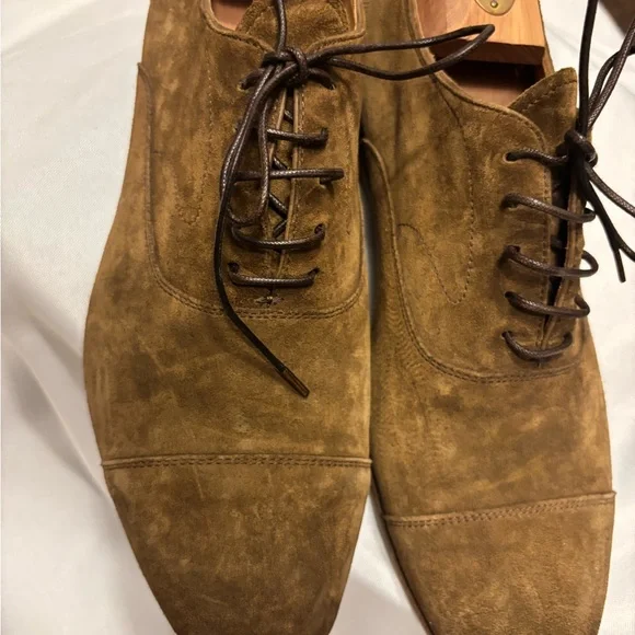 Officine Creative Tan Suede Oxford Shoes - Picture 6 of 14
